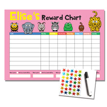 Load image into Gallery viewer, Personalised A4 Animal Design Reward Chart