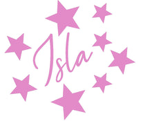 Load image into Gallery viewer, Personalised Name Star Sticker for Childs Bedroom - Toy Box Storage Sticker