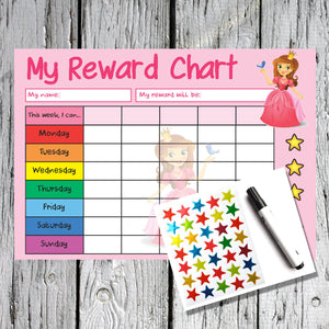 Princess A4 Reward Chart
