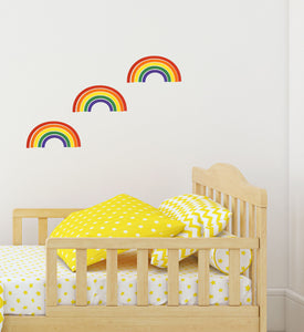 x3 Rainbow Vinyl Stickers - Children's Wall Art