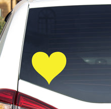 Load image into Gallery viewer, Yellow Memorial / Remembrance Heart - Vinyl Wall / Window Sticker