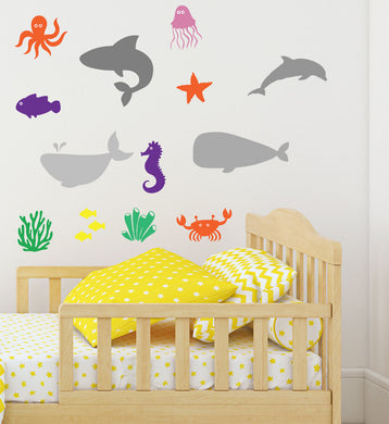 Underwater Animal Stickers - Select Your Animal And Colour