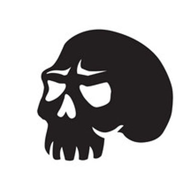Halloween Vinyl Sticker - Skull