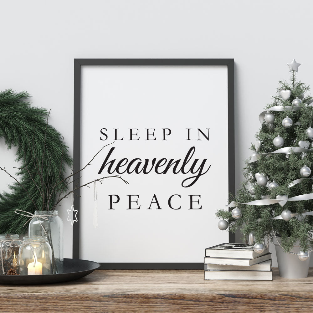 Sleep In Heavenly Peace - A4 Print