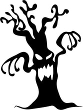 Load image into Gallery viewer, Spooky Halloween Tree - Vinyl Window Sticker