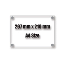 Load image into Gallery viewer, Custom Acrylic Stand Off Sign - for Home or Office - A4 Size