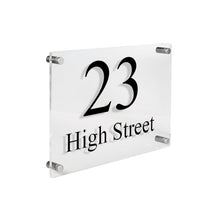 Load image into Gallery viewer, Acrylic House Sign - House Number and Street - A5 - 210 x 148mm