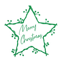 Load image into Gallery viewer, Merry Christmas Star - Christmas Wall / Window Sticker