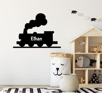 Personalised Steam Train Wall Sticker - Decal for Walls or Windows