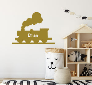 Personalised Steam Train Wall Sticker - Decal for Walls or Windows