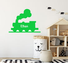 Load image into Gallery viewer, Personalised Steam Train Wall Sticker - Decal for Walls or Windows