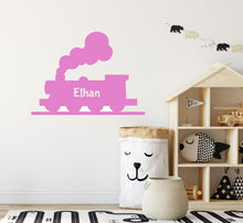 Load image into Gallery viewer, Personalised Steam Train Wall Sticker - Decal for Walls or Windows
