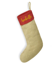 Load image into Gallery viewer, Jute Stocking With Personalisation - Christmas Gift