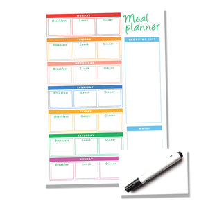 Weekly Reusable Three Meal  - A4 Meal Planner