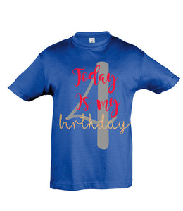 Children's Age T-shirt - Birthday T-shirt