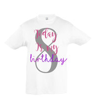 Load image into Gallery viewer, Children&#39;s Age T-shirt - Birthday T-shirt