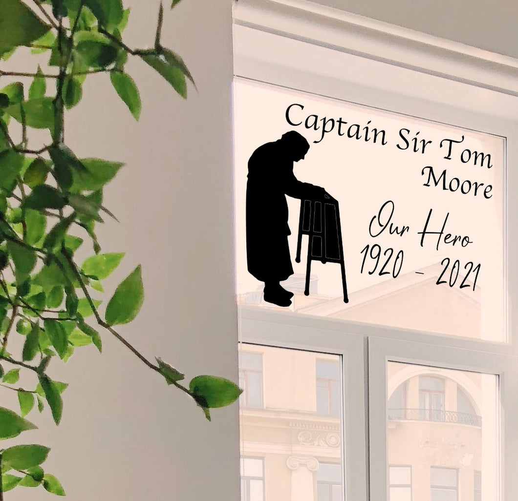 Captain Tom Tribute - Vinyl Wall Sticker