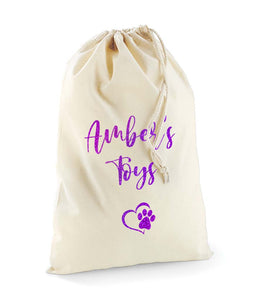 Personalised Pet Toy Stuff Bag - Pet Gifts / Accessories