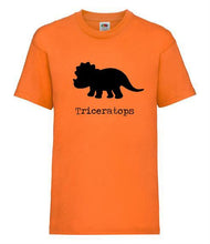 Load image into Gallery viewer, Triceratops -  Children&#39;s Short Sleeve T-Shirt