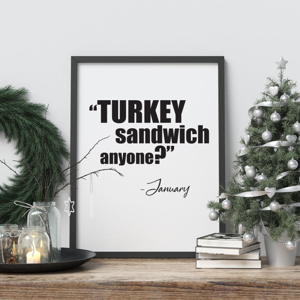 Turkey Sandwich - A4 Print