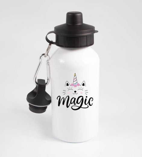 Unicorn Magic - Aluminum Water Bottle - 650ml - White