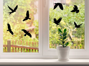 Anti-Collision Window Bird Stickers - for Glass Doors - Vinyl Outdoor Film