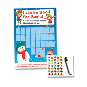 Christmas Reward Chart - Kids Children Good Behaviour Xmas Countdown Tracker