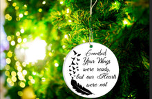 Load image into Gallery viewer, Your Wings -  Christmas Tree Bauble - Ceramic Hanging